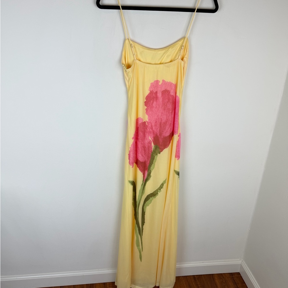 Billy J Kiaya Maxi Dress - Yellow/Blossom Size AU 6 US 2 - Picture 7 of 8
